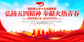 五四青年节宣传展板