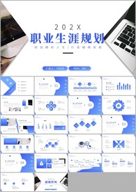 大气职业生涯规划PPT