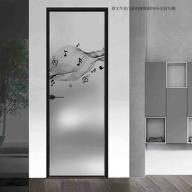 高清分层透明底平开门打印图