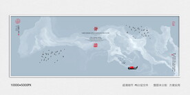 水墨禅意沙发背景