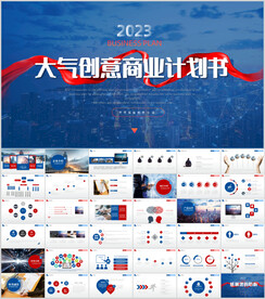 商务风创业融资计划书PPT