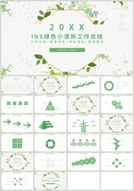 INS小清新教育教学汇报PPT