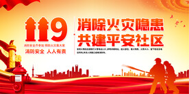 社区企业消防安全宣传展板