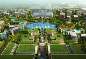 南方小区景观鸟瞰