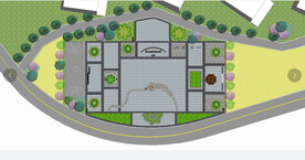 特色休闲广场彩平图效果图