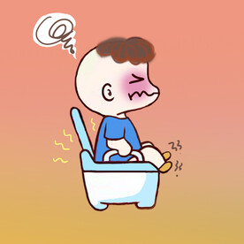 儿童拉肚子腹泻坐马桶插图