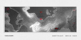 别墅玄关水墨画