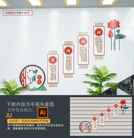 中医楼道楼梯文化墙