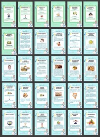 每日塑形减肥小贴士系列矢量图