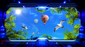 蓝天白云软膜天花