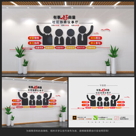 有事好商量文化墙