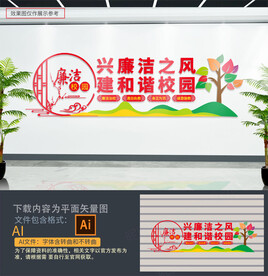 校园廉洁文化墙