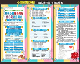 校园心理健康宣传海报