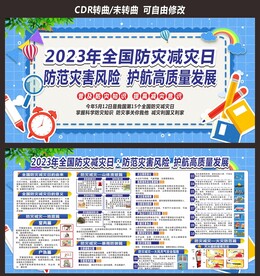 防灾减灾日宣传展板