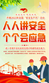2023安全生产月活动海报
