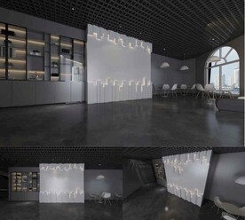 办公室多层次墙