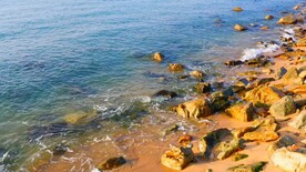 大海海边波澜日出风光4K