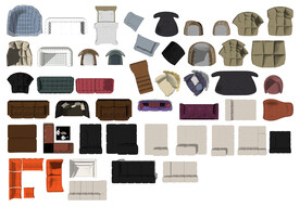 沙发图块  沙发组合图块 家装