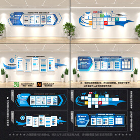 整套企业文化墙