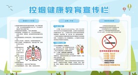 禁烟控烟无烟日展板