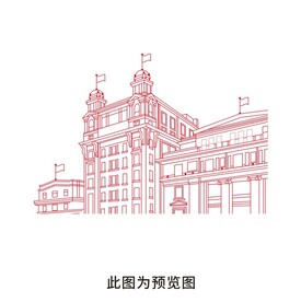 建筑线稿