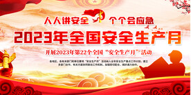 2023安全生产月宣传展板