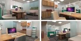 长安社区卫生中心科室装修元素