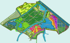 农业观光图 观光大道PS 鸟瞰
