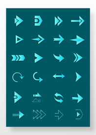 可视化箭头大屏素材