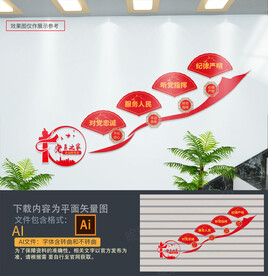 党建楼梯文化墙