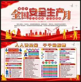 安全生产月展板