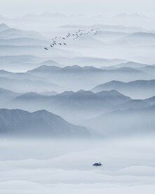 意境水墨山水画