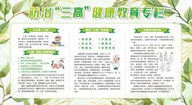 防治三高健康教育专栏