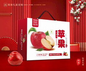 苹果包装 红富士礼盒