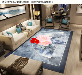 花开富贵新中式复古地毯