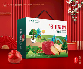 苹果包装 红富士礼盒