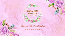 粉色婚礼背景