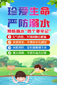 预防溺水宣传海报