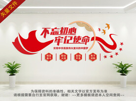 不忘初心文化墙 