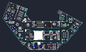 家具展厅办公室cad规划设计
