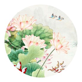 荷花装饰画