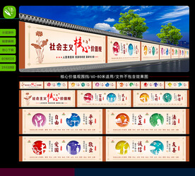 核心价值 墙绘/围挡