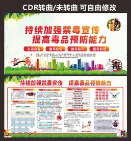 校园禁毒文化宣传栏