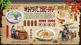 粉浆面条背景墙