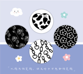 小圆镜 圆卡 吊牌