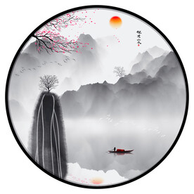 水墨山水画