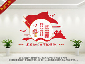 核心价值观展板