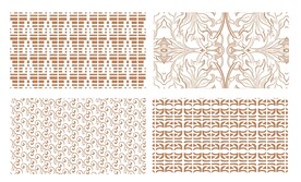 几何复古底纹花纹背景图案