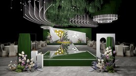 白绿婚礼仪式区