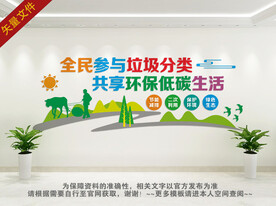 垃圾分类文化墙 